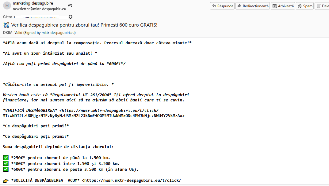 Spam messages!